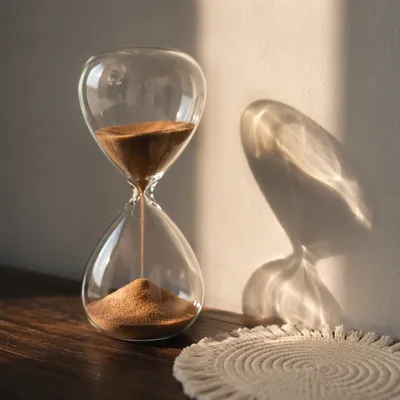 Patient Hourglass in Soft Morning Light