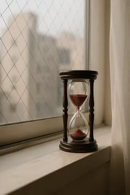 Patient Hourglass in Soft Morning Light