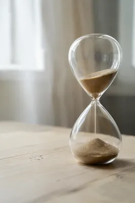Patience Hourglass in Soft Morning Light