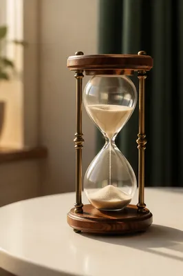 Patience Hourglass in Soft Morning Light
