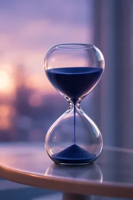 Patience Hourglass in Soft Morning Light