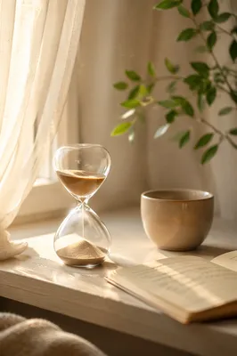 Patient Hourglass in Soft Morning Light