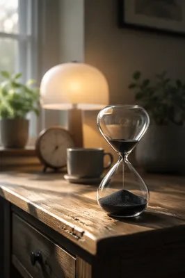 Patient Hourglass in Soft Morning Light