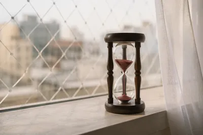 Patience Hourglass in Soft Morning Light