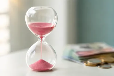 Patience Hourglass in Soft Morning Light