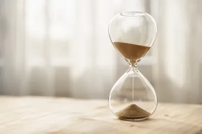 Hourglass in Soft Morning Light