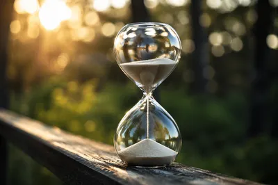 Patient Hourglass in Soft Morning Light