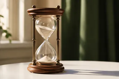 Vintage Hourglass in Soft Morning Light