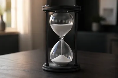 Patience Hourglass in Soft Morning Light