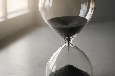 Patient Hourglass in Soft Morning Light