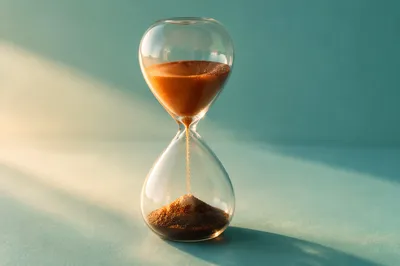 Hourglass in Soft Morning Light