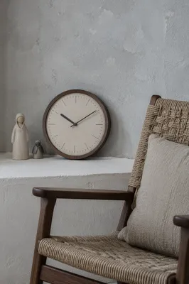 Quiet Waiting Room with Clock and Peace