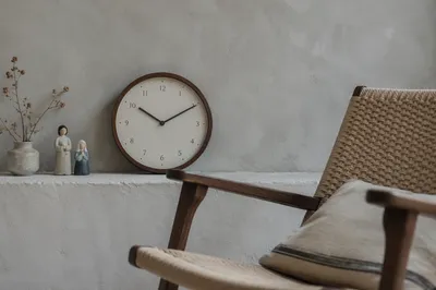Peaceful Waiting Room Clock and Trust