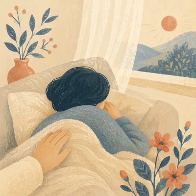 Peaceful Rest by a Sunlit Window