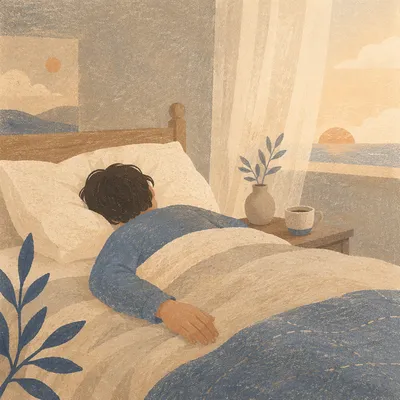 Peaceful Rest in Soft Dawn Light
