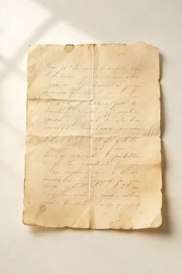 Peaceful Handwritten Letter in Quiet Reflection