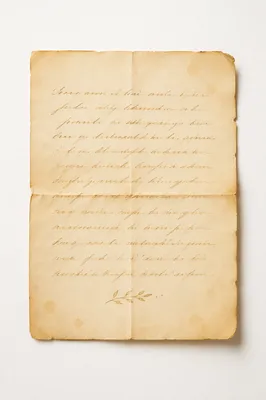 Peaceful Handwritten Letter on Ivory Paper
