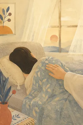 Peaceful Rest by a Sunlit Window