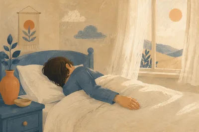 Peaceful Dawn Sleep and Rest Scene