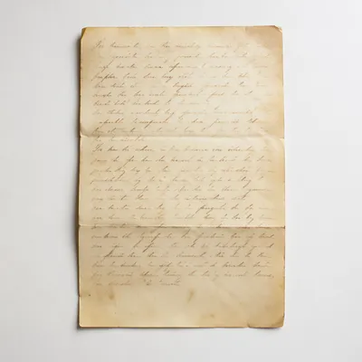 Peaceful Handwritten Letter on Archival Paper