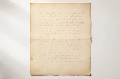Peaceful Vintage Letter of Trust and Rest