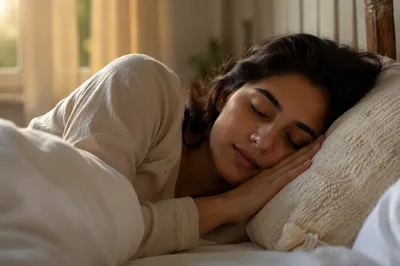 Peaceful Sleeping Woman in Soft Morning Light
