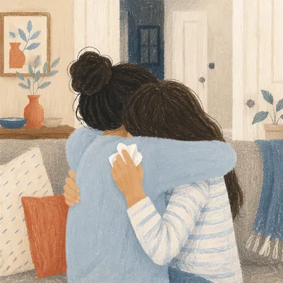 Tears of Joy Reunion Embrace