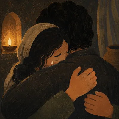 Tears of Joy Reunion Embrace