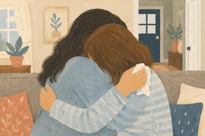 Tears of Joy Reunion Embrace
