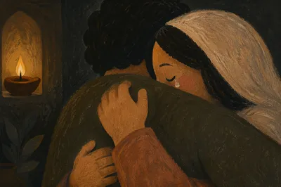 Tears of Joy Reunion Embrace