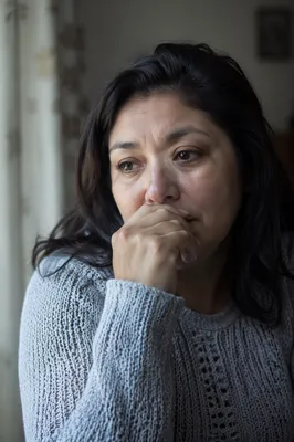 Quiet Tearful Portrait by Window Light