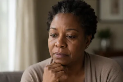 Tearful Woman by Soft Window Light