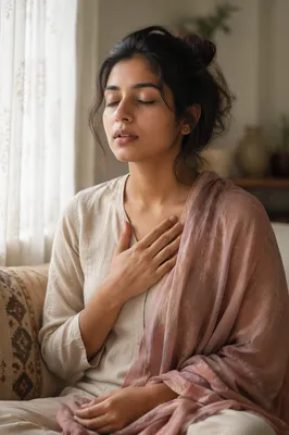 Peaceful Portrait by Sheer Window Light