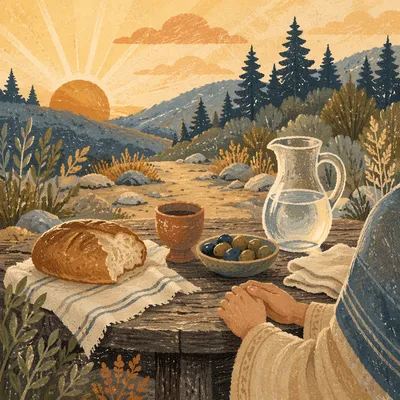 Dawn Provision Table in Wilderness
