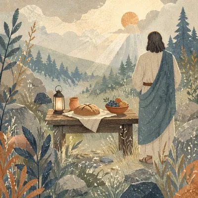 Provision Table in Misty Wilderness