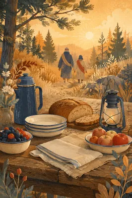 Provision Table in Hopeful Wilderness Clearing