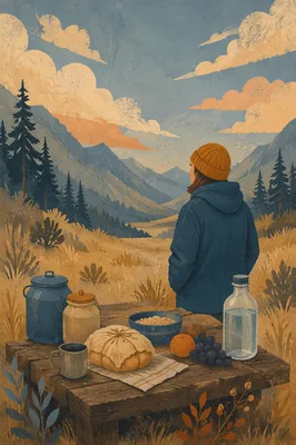 Provision Table in a Wilderness Valley