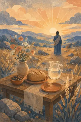 Hopeful Provision Table in Wilderness Dawn