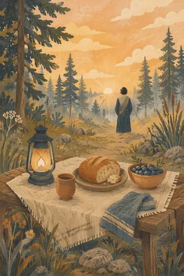 Provision Table in a Misty Wilderness
