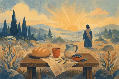 Provision Table in Wilderness Dawn
