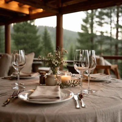 Provision Table in a Wilderness Lodge
