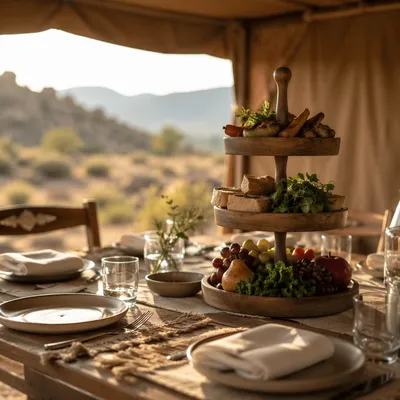 Provision Table in a Desert Shelter