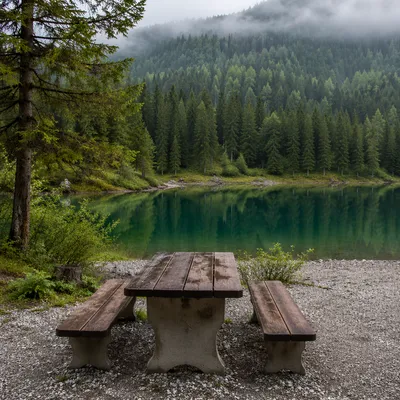 Wilderness Provision Table by Quiet Lakeshore