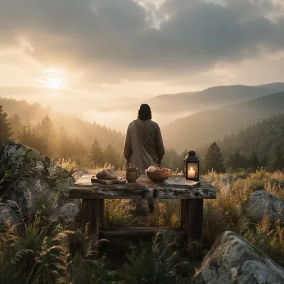 Provision Table in a Misty Wilderness
