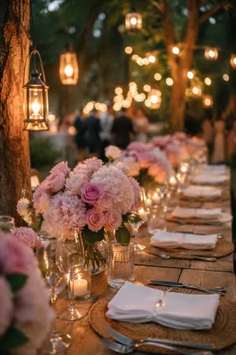 Woodland Provision Table at Dusk