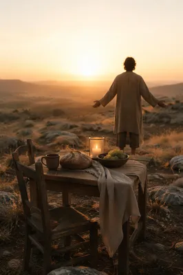 Provision Table in the Dawn Wilderness
