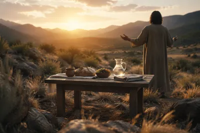 Provision Table in the Dawn Wilderness