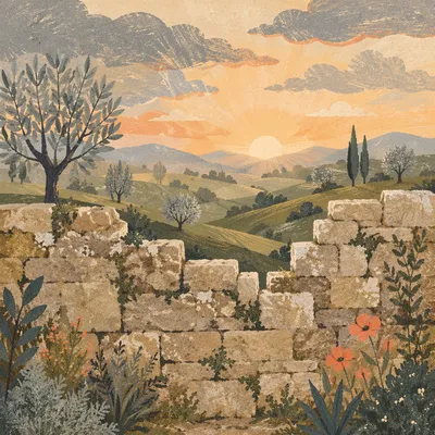 Redemption Sunrise Beyond a Broken Wall