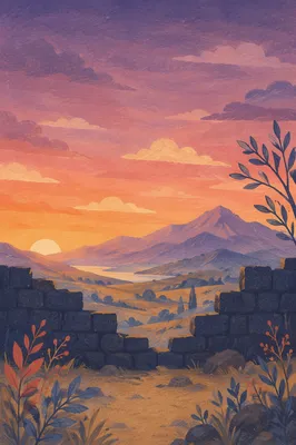 Redemption Sunrise Beyond a Broken Wall