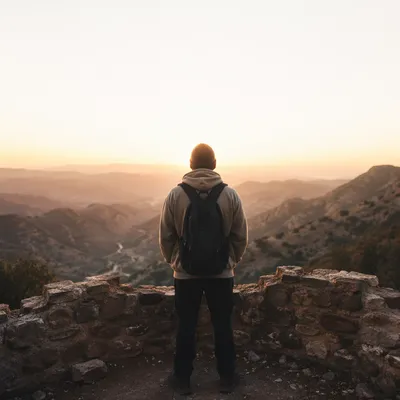 Redemption Sunrise at Broken Mountain Wall